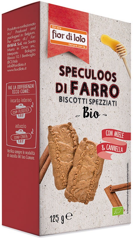 Fiori Di Loto Biscotti Speculoos Di Farro Bio 125g-1
