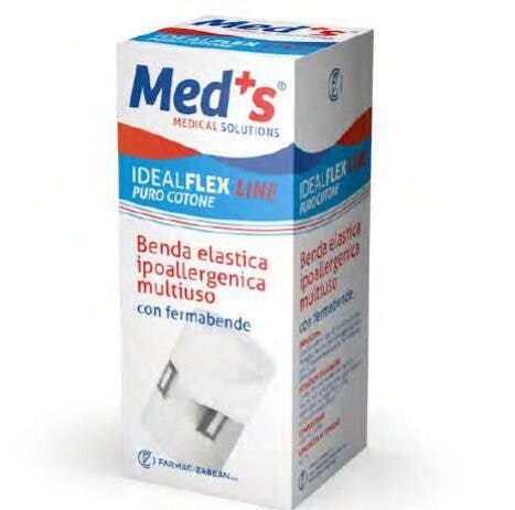 Meds Benda Elastica Ipoallergenica Multiuso Cotone 8cm-1