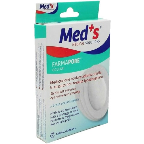 Meds Fermapore Medicazione Adesiva Sterile Oculare 5 Pezzi-2