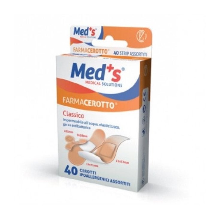 Meds Farmacerotto Strips Poliuretano Ipoallergenico Classico Assortiti 40 Cerotti -3