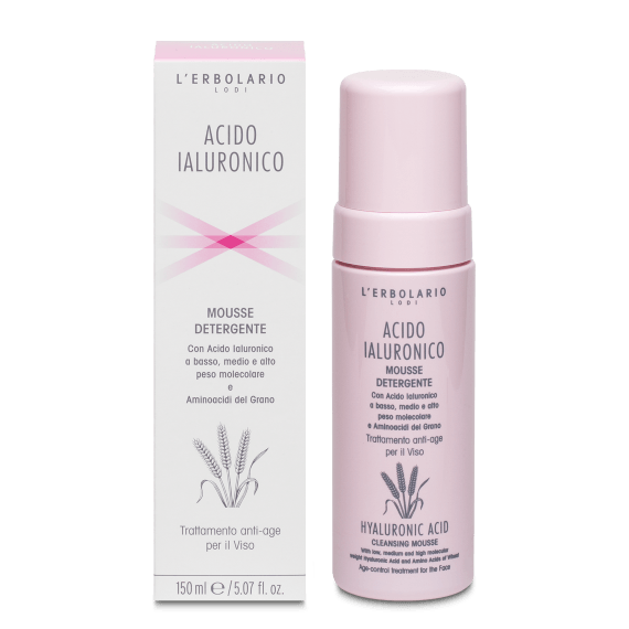 L'Erbolario Mousse Detergente Viso Acido Ialuronico 150ml-2