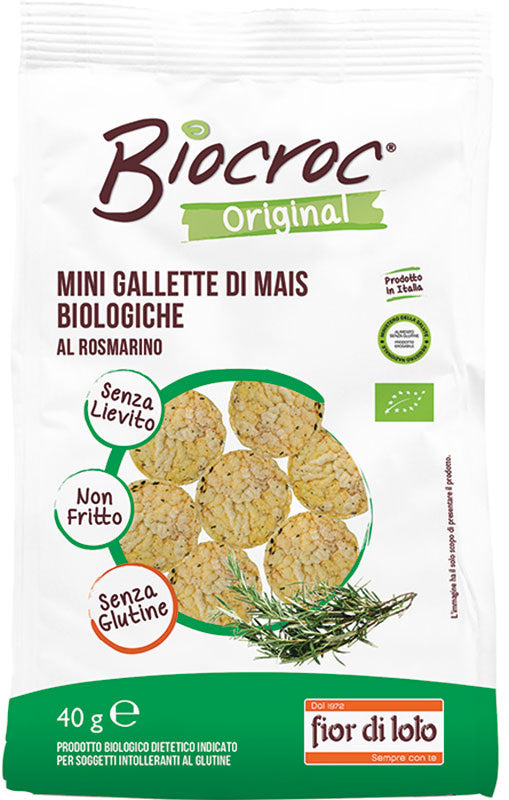 Fior Di Loto Biocroc Original Mini Gallette Mais Rosmarino 40g - 2