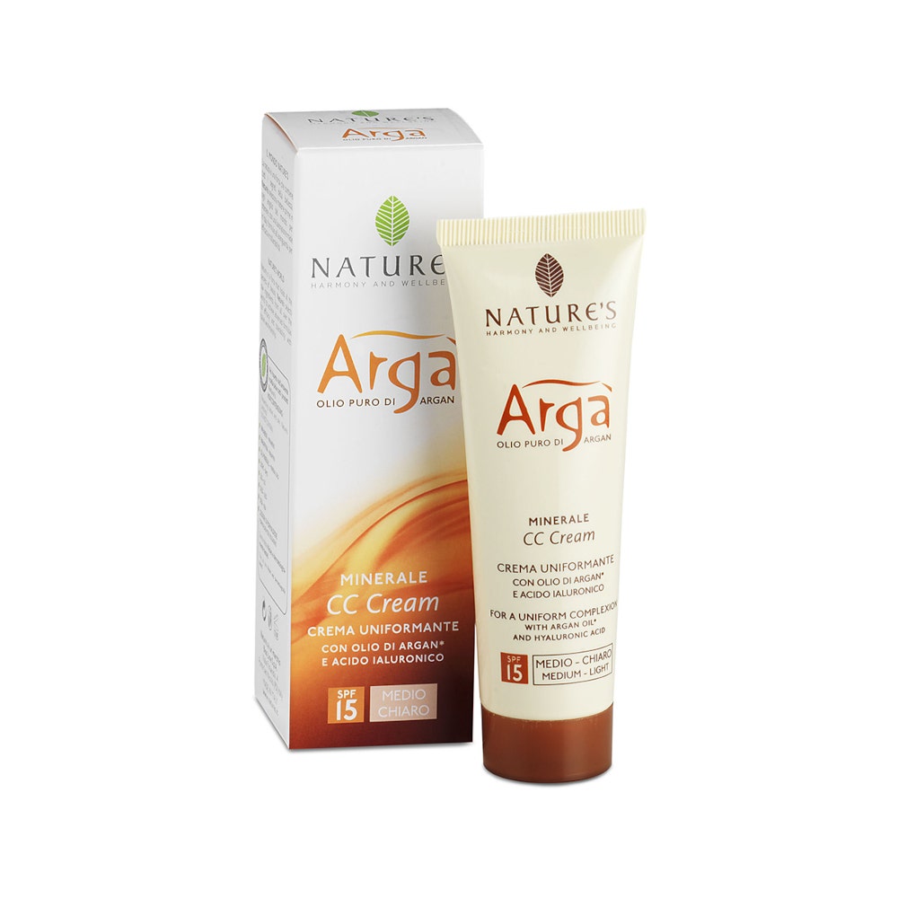 Nature's Arga Minerale CC Crema Viso  Uniformante Medio/Chiara 50ml-2