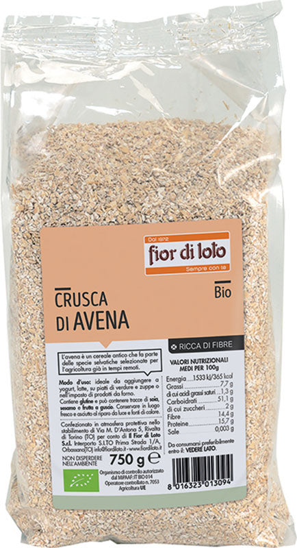 Fior Di Loto Crusca  Di Avena Bio 750g  - 1
