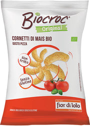 Bio Crac Cornetti Di Mais Gusto Pizza Bio Senza Glutine 50g  - 1