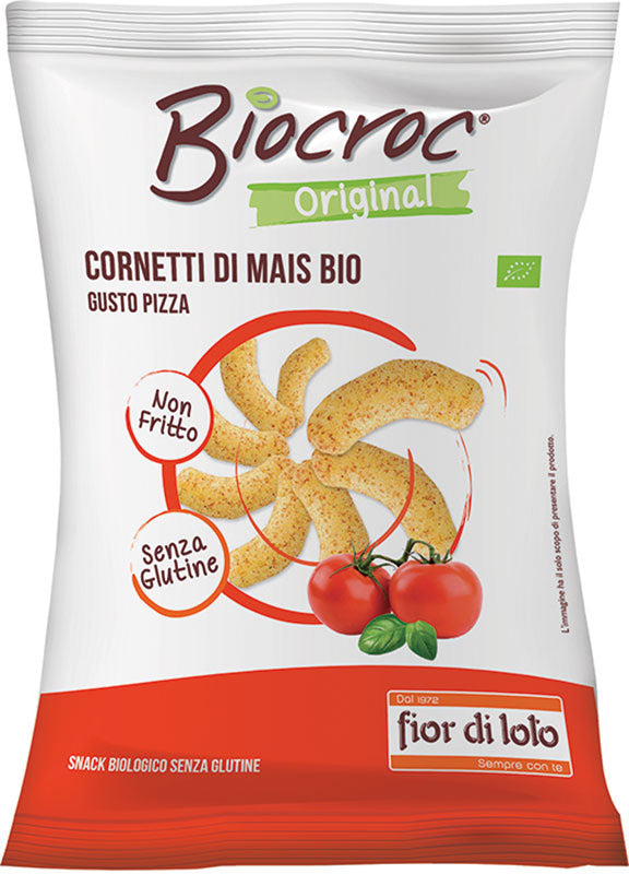 Bio Crac Cornetti Di Mais Gusto Pizza Bio Senza Glutine 50g  - 1