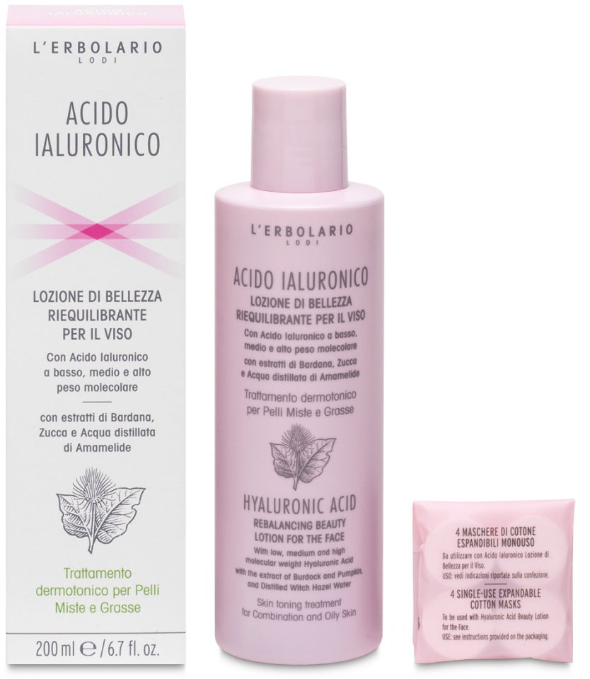 L'Erbolario Lozione Per Pelli Miste E Grasse Acido Ialuronico 200ml-3