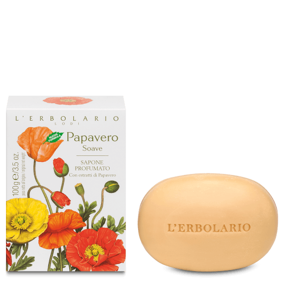 L'Erbolario Sapone Profumato Papavero Soave 100g-2