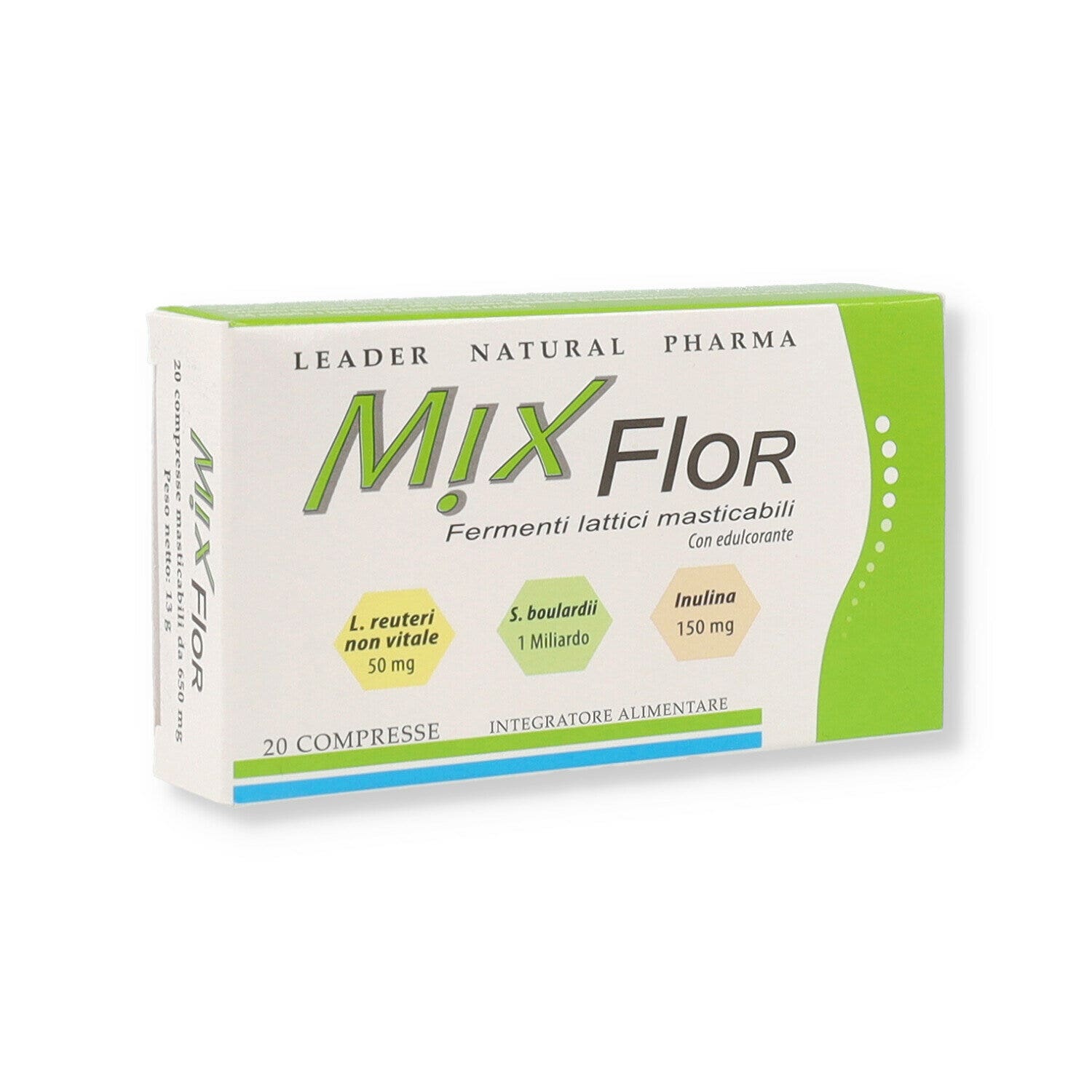 MixFlor Fermenti Lattici Masticabili 20 Compresse-1