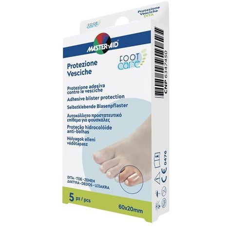 Master-Aid Foot Care Vesciche Protezione Per Dita 60x20mm 5 Pezzi-1
