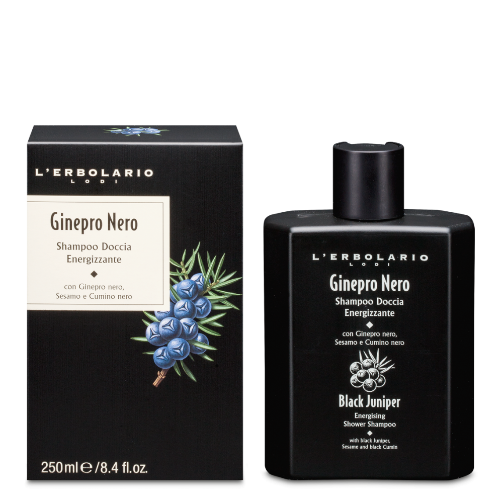 L'Erbolario Shampoo Doccia Energizzante Ginepro Nero Detergente Corpo E Capelli 250ml-2