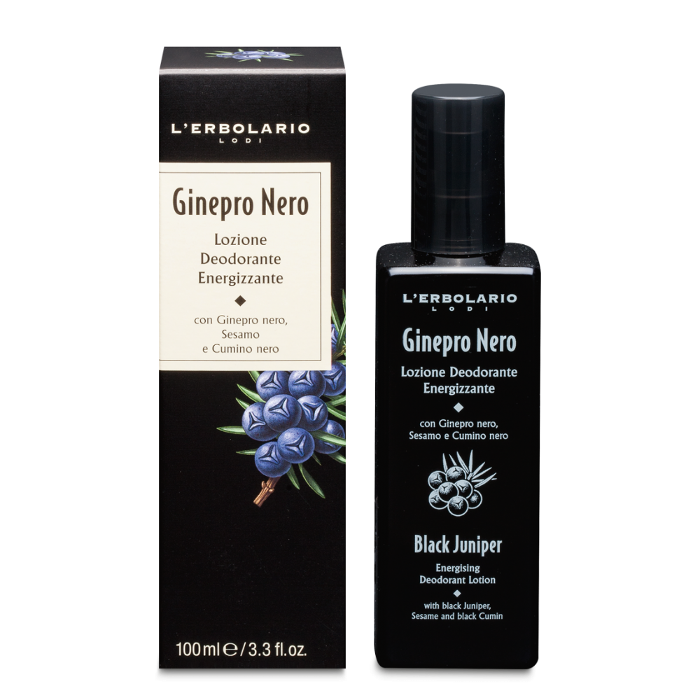 L'Erbolario Ginepro Nero Lozione Deodorante Energizzante Corpo Uomo 100ml-2