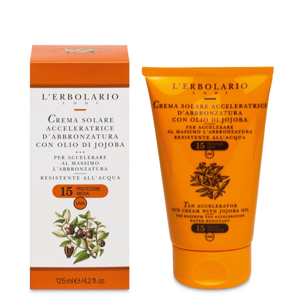 L'Erbolario Crema Solare Corpo Acceleratrice D'Abbronzatura 125ml SPF15 -3