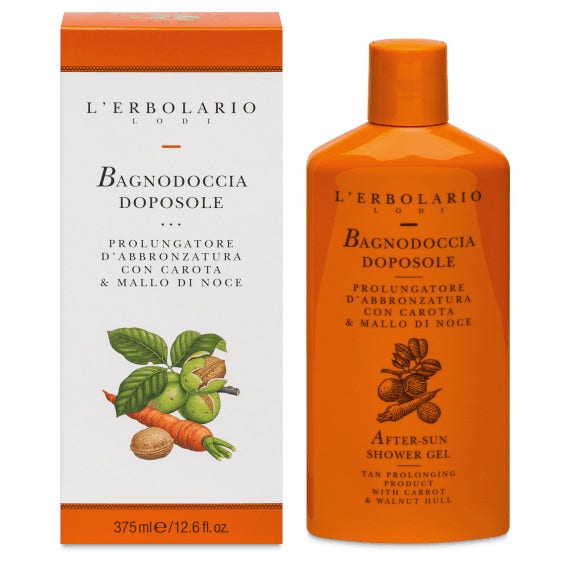 L'Erbolario Bagnodoccia Doposole Carota/Mallo Di Noce 375ml-3