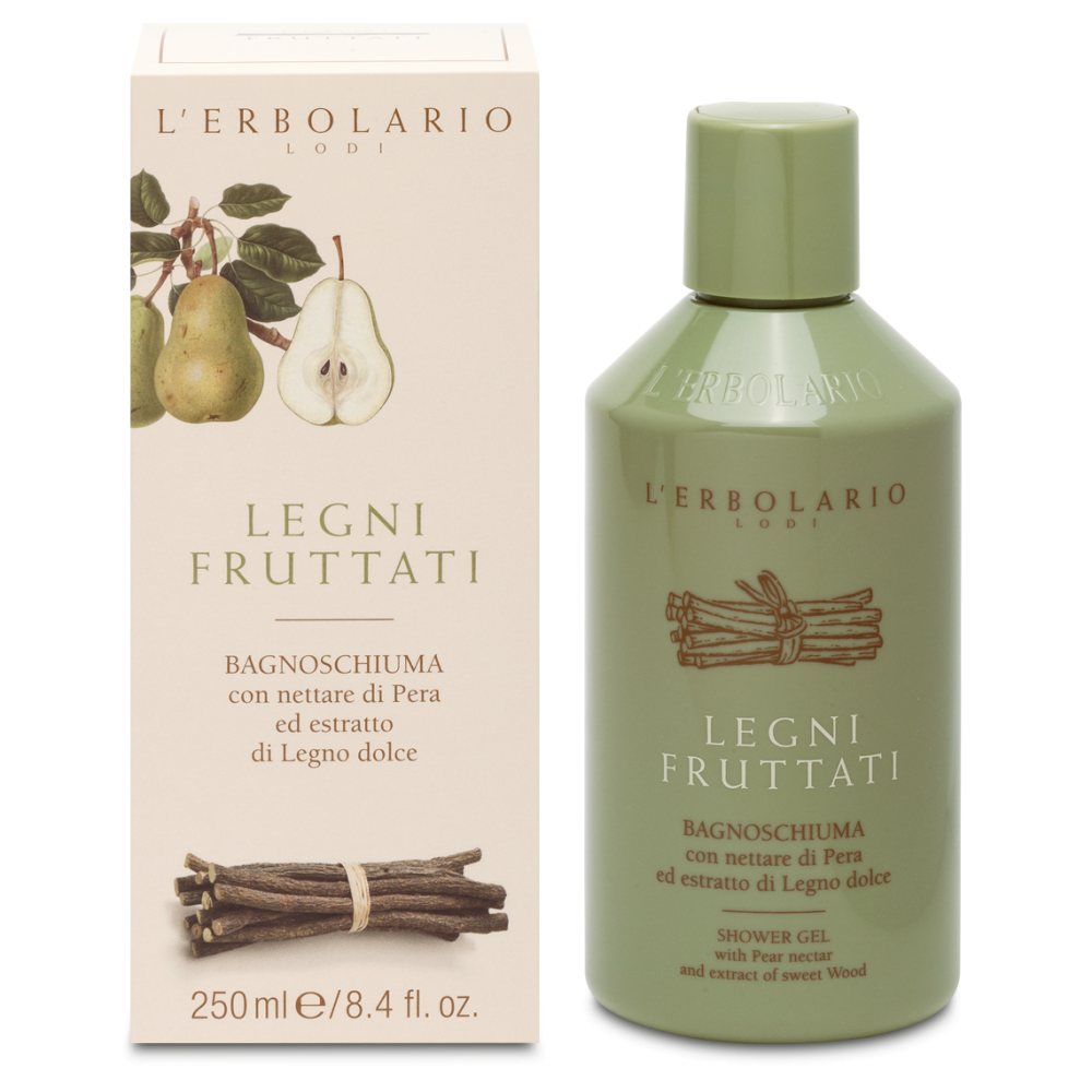 L'Erbolario Bagnoschiuma Legni Fruttati Detergente Per Lavaggi Frequenti Corpo 250ml-3