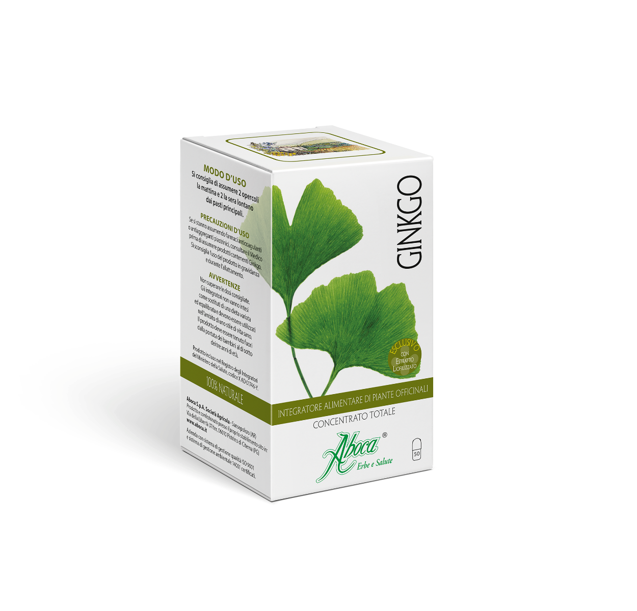 Aboca Ginkgo Concentrato Totale 50 Opercoli-2