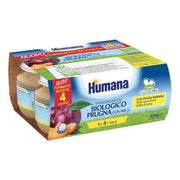 Humana Omogeneizzato Prugna Con Mela Bio 4x100g 4Mesi+-1
