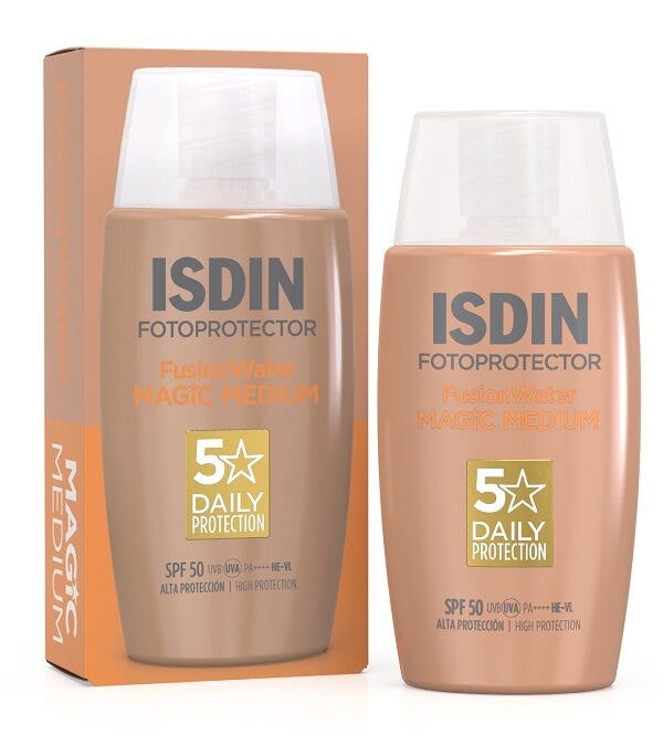 Isdin Fusion Water Color Medium Fotoprotezione Colorata Ultraleggera 50ml SPF50-1