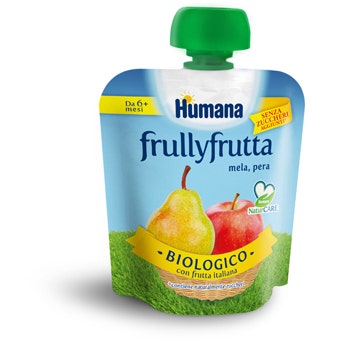 Humana Frullyfrutta Mela Pera 90g 6 Mesi+ - 2