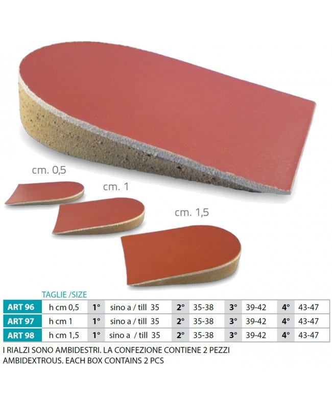 Orione Ok Ped 98 Rialzo Tallone H 1,5cm Taglia 3-1