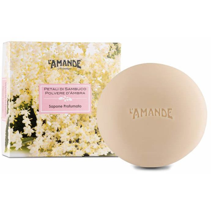 L'Amande Aromatique Sapone Profumato Petali Sambuco/Polvere D'Ambra 150g-2