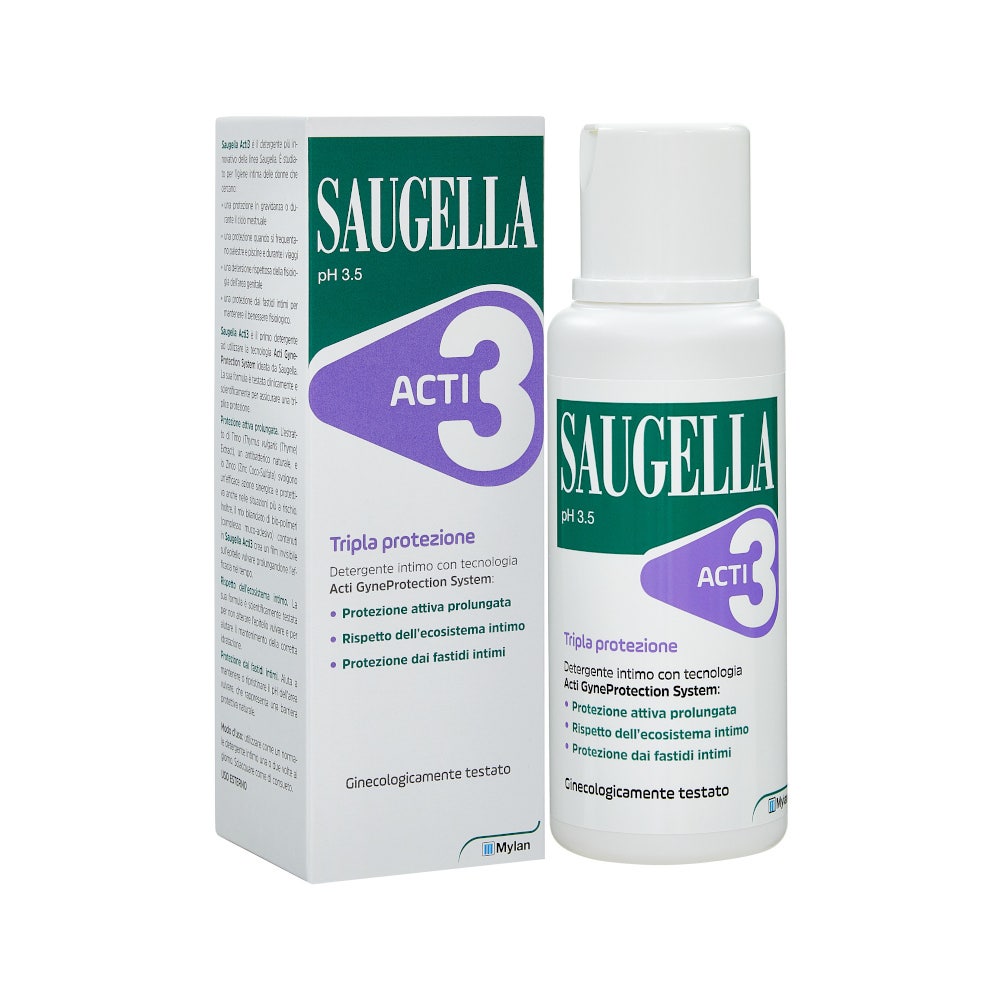Saugella ACTI3 Detergente Intimo 250ml  - 3
