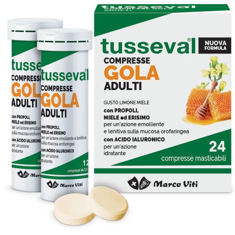 Marco Viti Tusseval Gola Adulti 24 Compresse -1