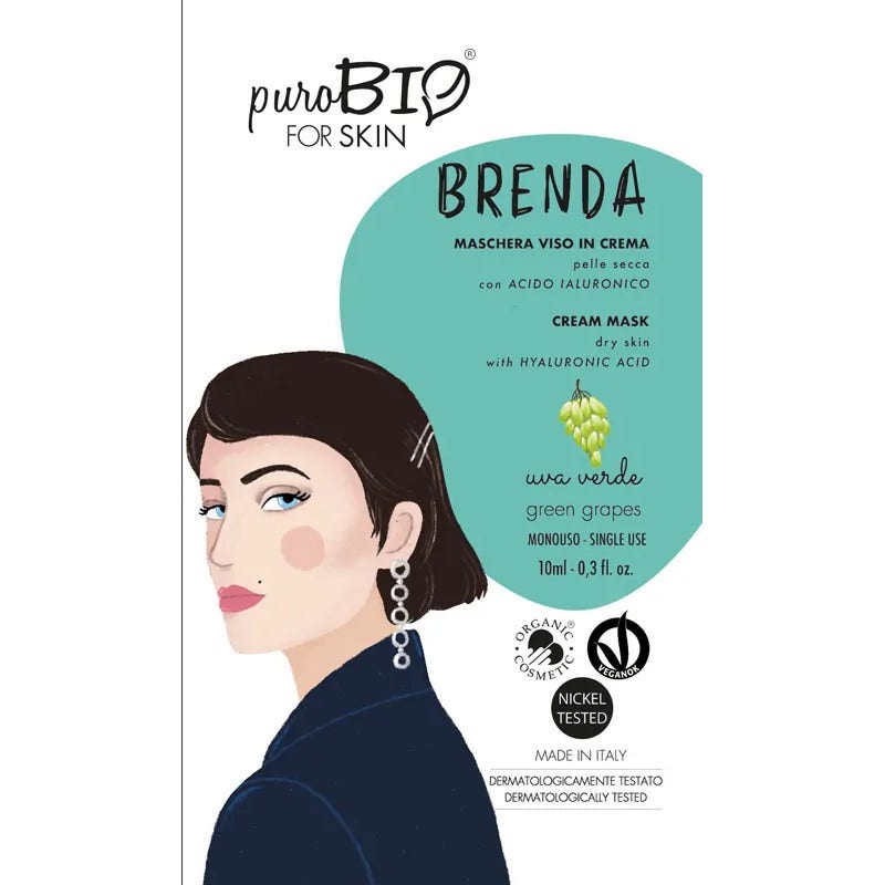 Purobio For Skin Brenda Maschera 03 Profumazione Uva Verde 10ml-2