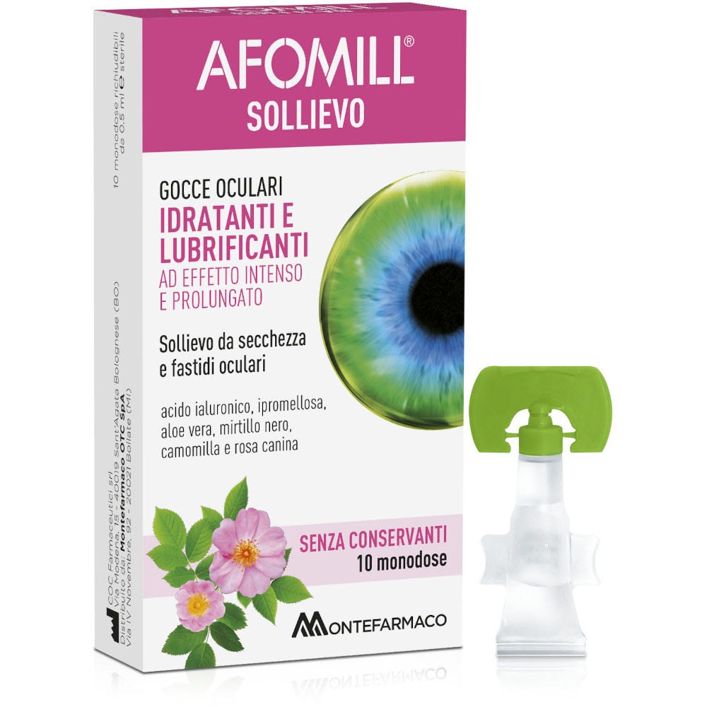 Afomill Sollievo Gocce Oculari Occhi 10x0,5ml-4
