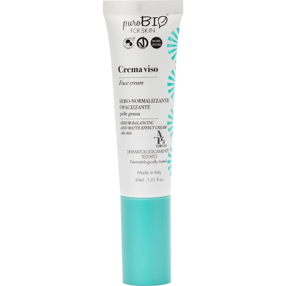 Purobio Crema Viso Sebo-Normalizzante 30ml-2