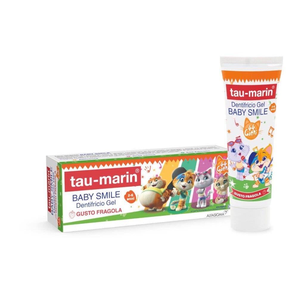 Taumarin Dentifricio Baby Gusto Fragola 44 Gatti 2-6 Anni 50ml-11