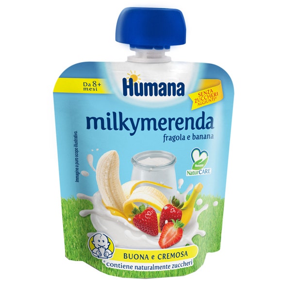 Humana Milkymerenda Fragola Banana 100g 8 Mesi+ - 2