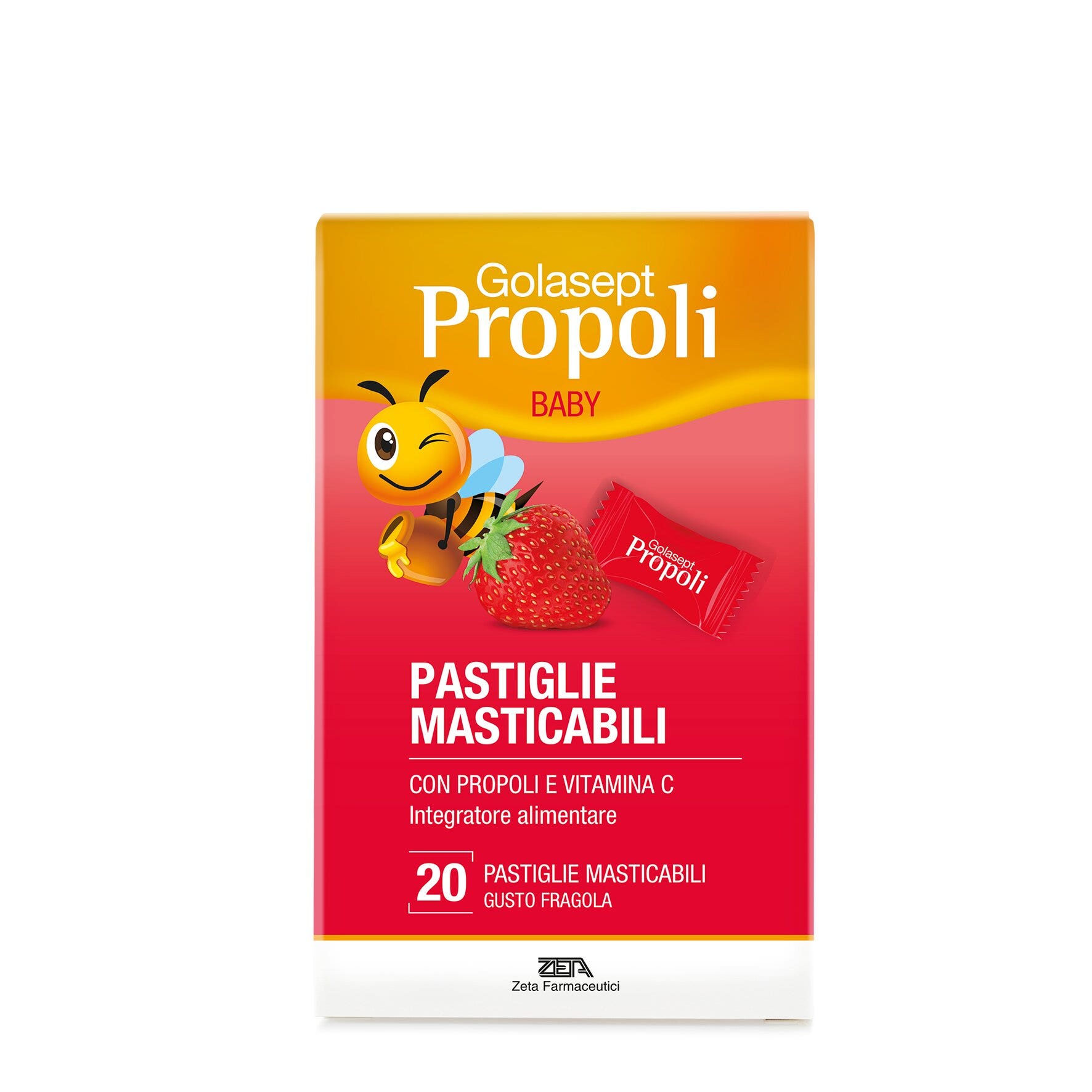 Golasept Propoli Baby Gusto Fragola 20 Compresse-1