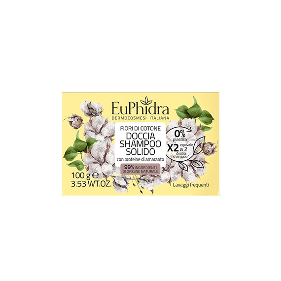 Euphidra Doccia Shampoo Solido Fiori Di Cotone 100g-1