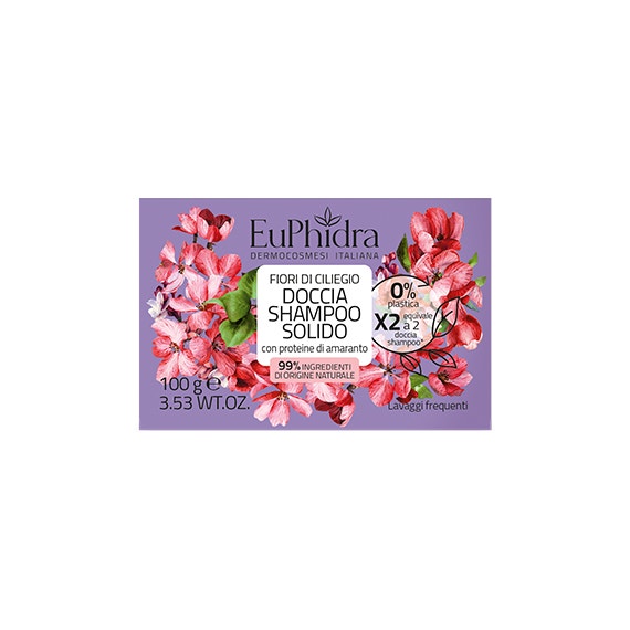 Euphidra Doccia Shampoo Solido Fiori Di Ciliegio 100g-1