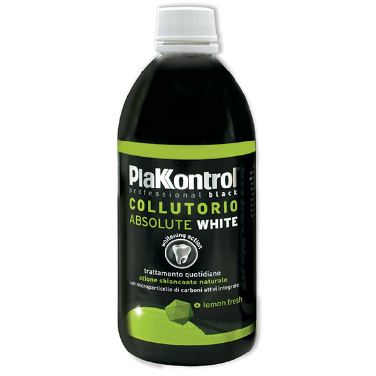 Plakkontrol Absolute White Collutorio Nero 500ml-1