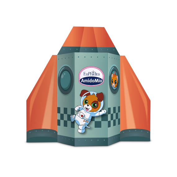 Euphidra Amido Mio L'astronave dei Cuccioli Dermodoccia 500ml + Shampoo 200ml + Crema 50ml-7