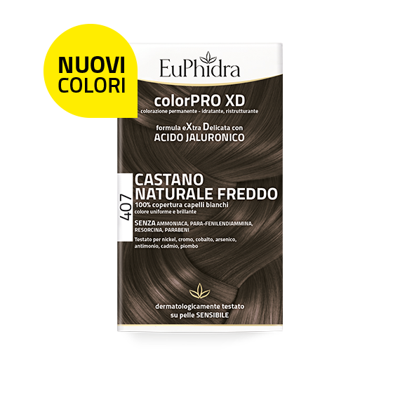 Euphidra ColorPro XD Kit Tinta Capelli 407 Castano Naturale Freddo-2