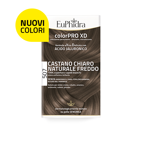 Euphidra ColorPro XD Kit Tinta Capelli 507 Castano Chiaro Naturale Freddo-2