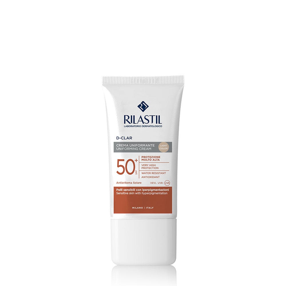 Rilastil D Clar Crema Uniformante Solare Colorata SPF 50+ Viso Light Color 40ml-1