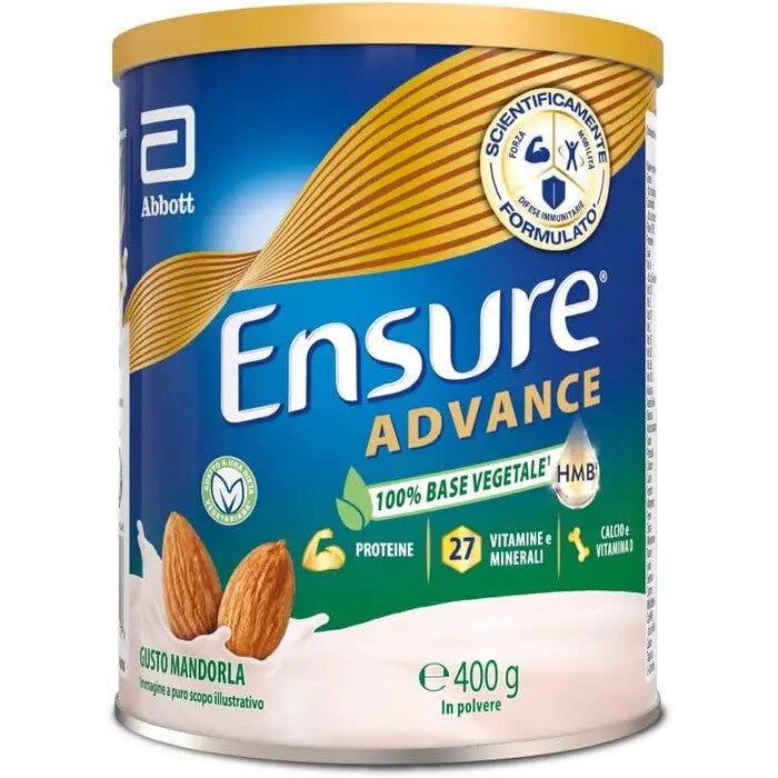 Ensure Advance Base Vegetale Integratore alimentare con Proteine Vegetali Gusto Mandorla 400g-1