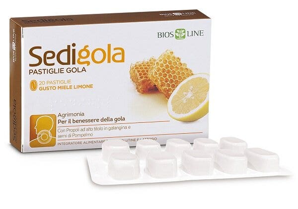 Biosline Sedigola Pastiglie Gola 20 Pastiglie-1