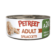 Petreet Adult Sfilaccetti Di Pollo Con Asparagi Per Gatti Lattina 70g-2