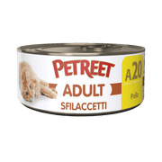 Petreet Adult Sfilaccetti Di Pollo Per Gatti Lattina 70g-2