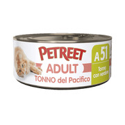 Petreet Adult Tonno Del Pacifico Con Verdure Per Gatti Lattina 70g-2