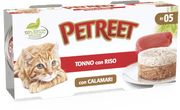 Petreet  Tonno Riso Con Calamari Cibo Umido Per Gatti Adulti 2 x170g-4