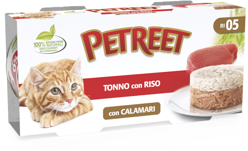 Petreet  Tonno Riso Con Calamari Cibo Umido Per Gatti Adulti 2 x170g-4