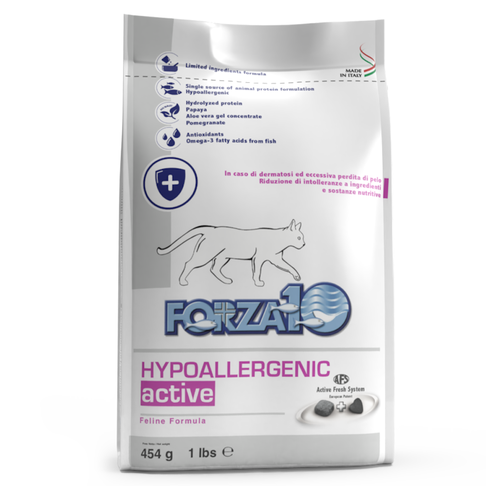 Forza10 Hypoallergenic Active Cibo Secco Gatti Adulti Sacco 454g-2