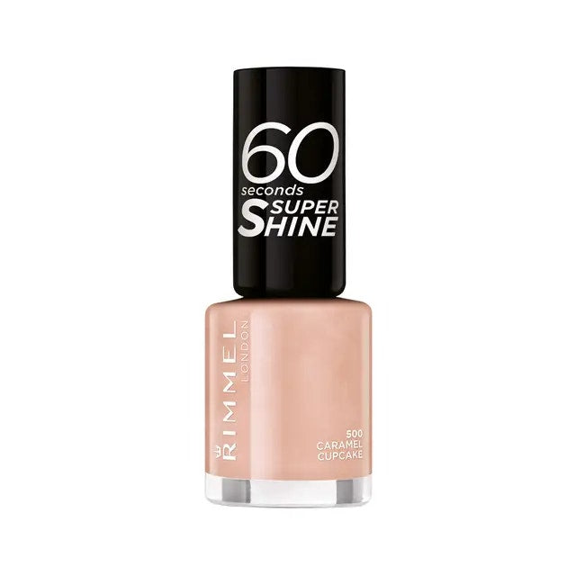 Rimmel Smalto 60 Seconds Super Shine Tonalità 500 Caramel Cupcake 8ml-1