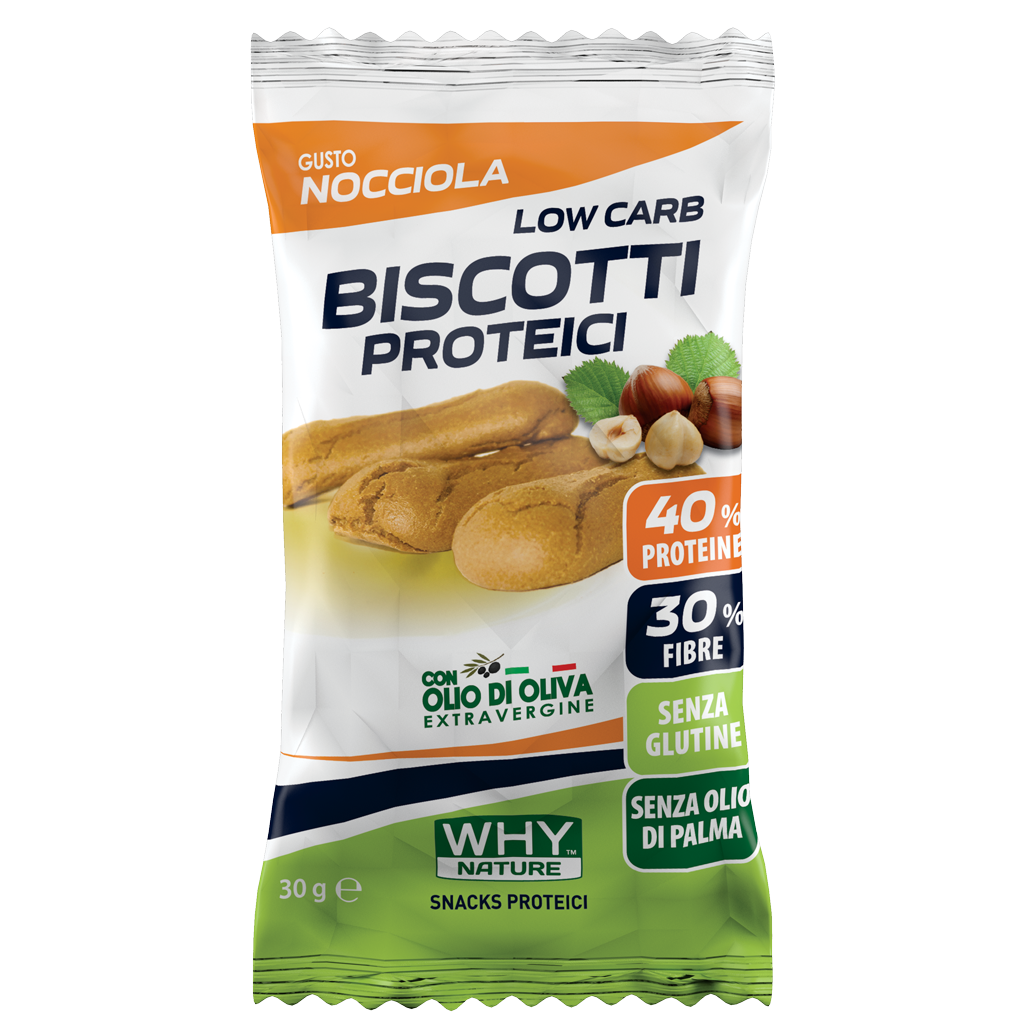 Why Nature Biscotti Proteici Nocciola 30g  - 3